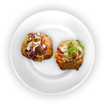 Baked Potato With Macaroni Cheese 