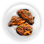 Baked Potato With Fresh Chicken Crispy Bacon 