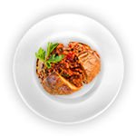 Baked Potato With Haggis & Cheese 